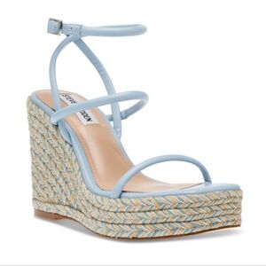 UNIFY Womens Faux Leather Wedge Platform Sandals